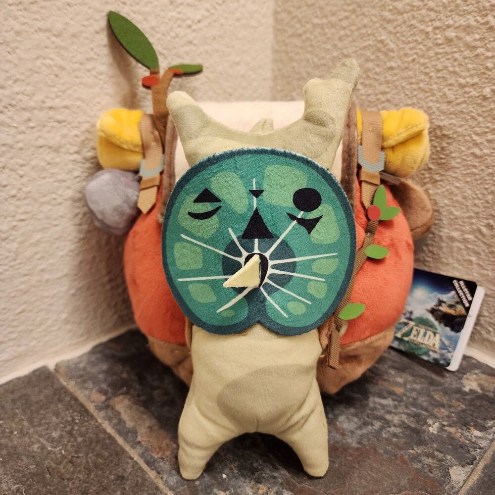 Plush - Korok w/ Red Backpack, 7-inch (NEW) - Nintendo - Legend of Zelda